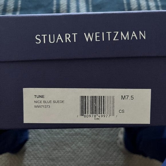 Stuart Weitzman Navy Heels - Picture 2 of 4